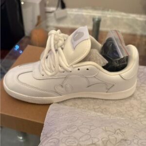 Father Steve Leather White Sneakers